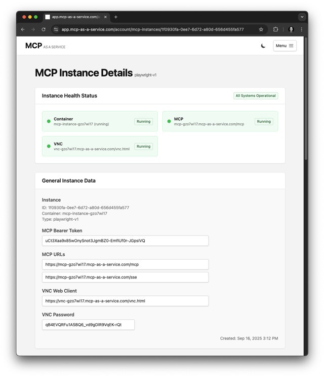 Health checks and readiness on instance details